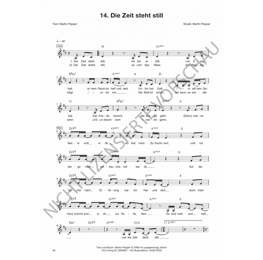 Die Zeit steht still